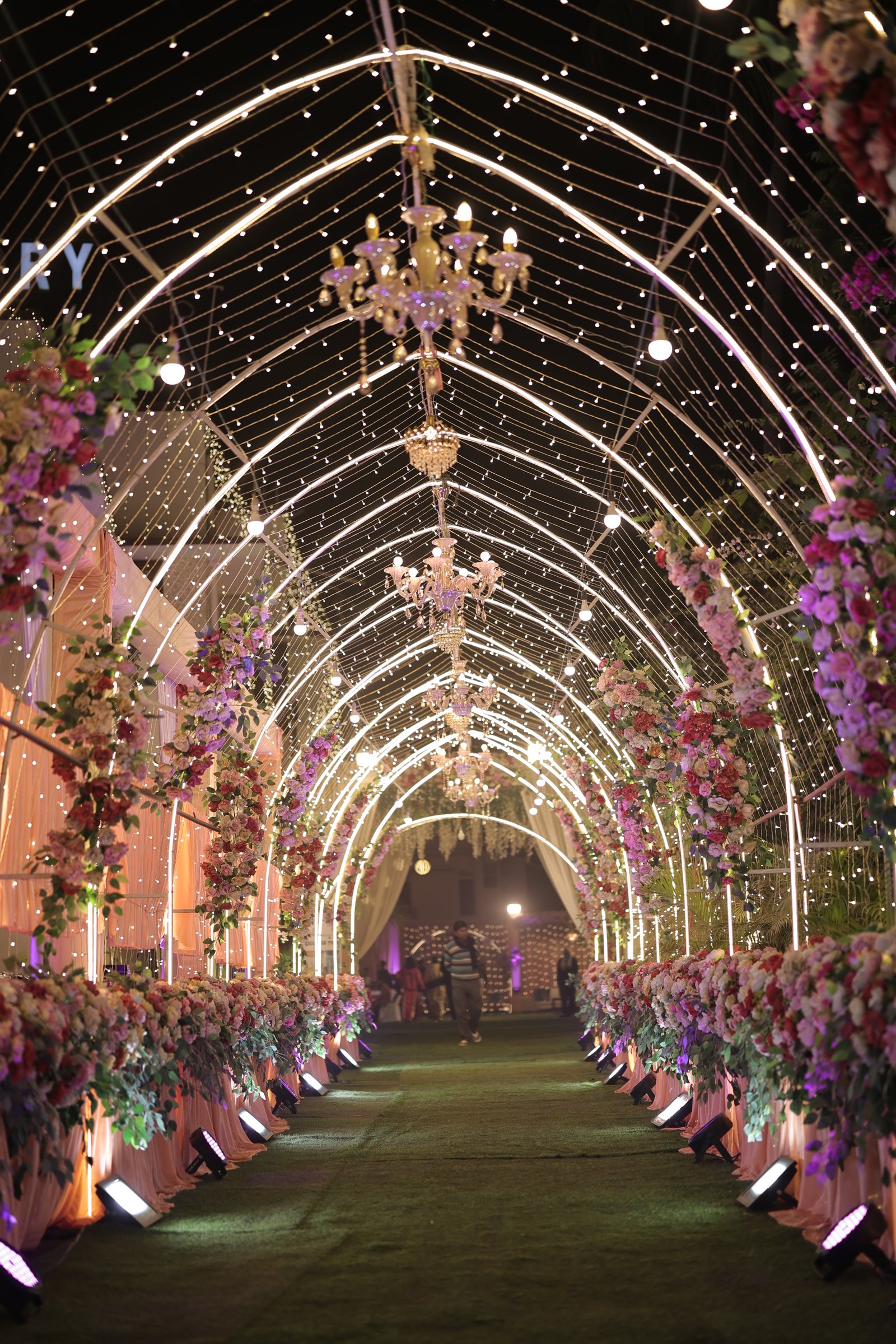 Venue floral tunnel